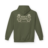 Jesus Is King Hoodie — Floral Faith Pullover