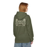 Jesus Is King Hoodie — Floral Faith Pullover